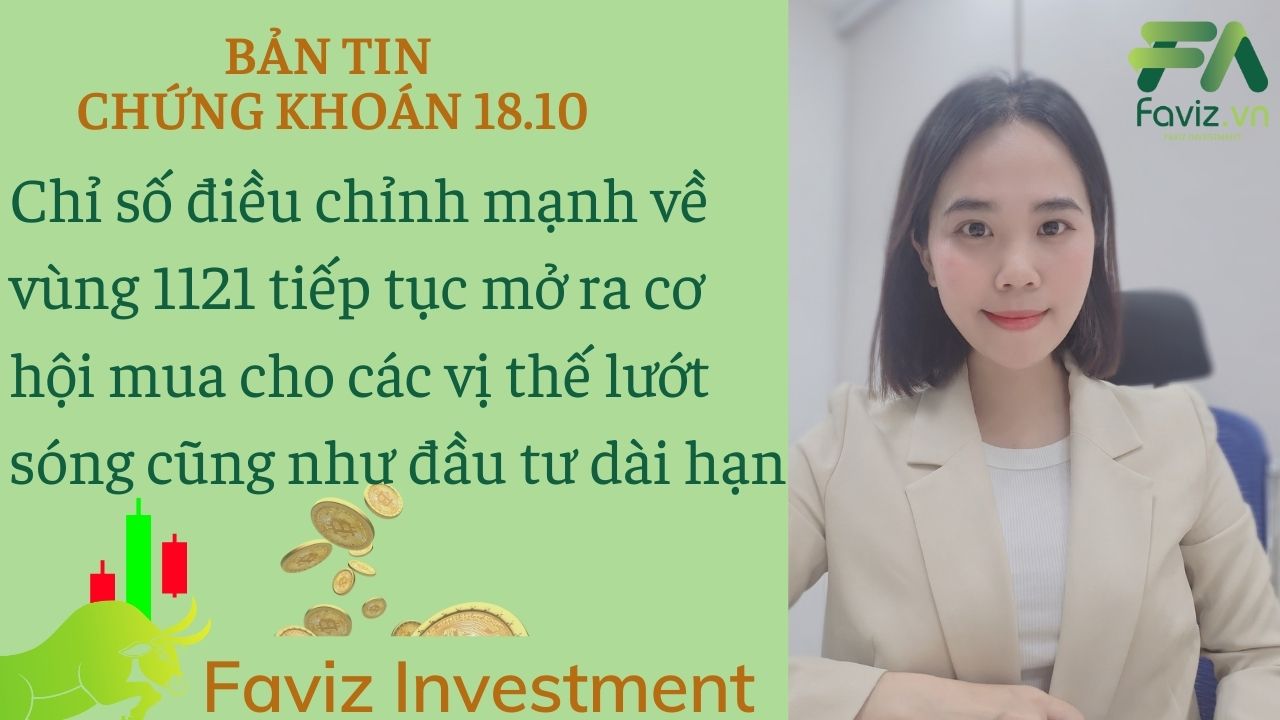 18/10/2023 Dự kiến chỉ số Vnindex sẽ sớm phục hồi quay lại vùng 1140 điểm.