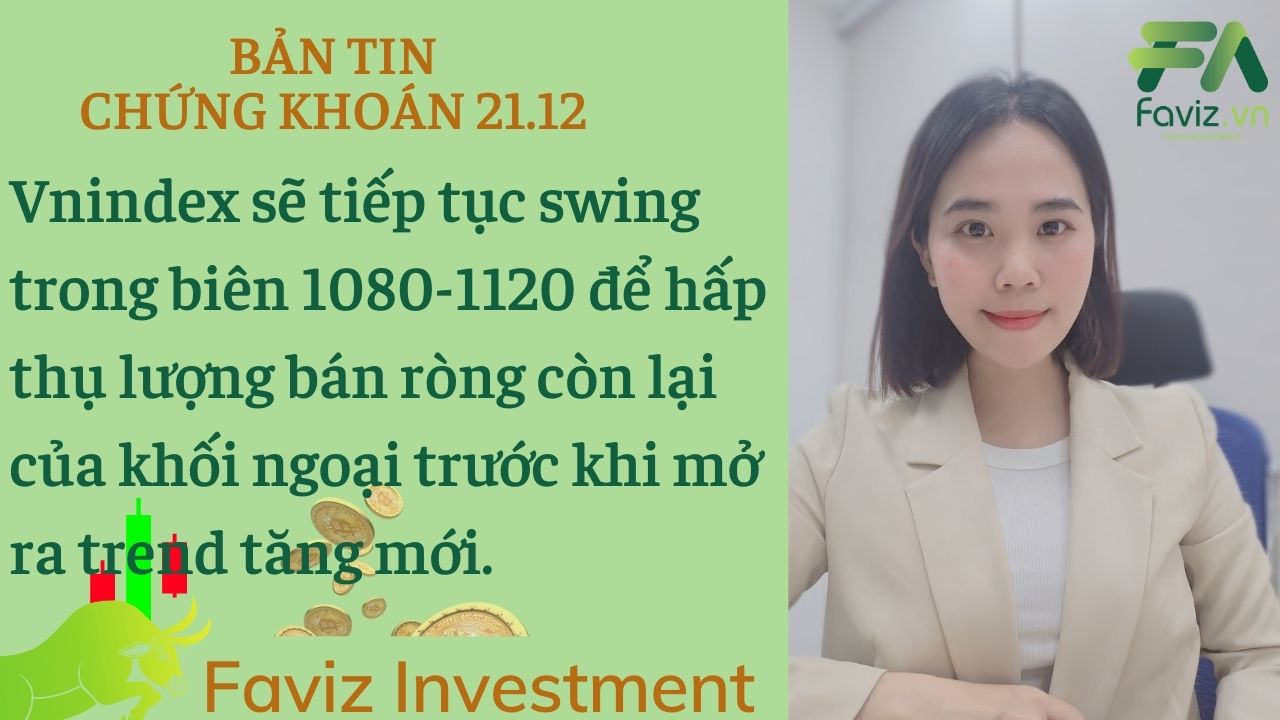 21/12/2023 Vnindex sẽ tiếp tục swing trong biên 1080-1120