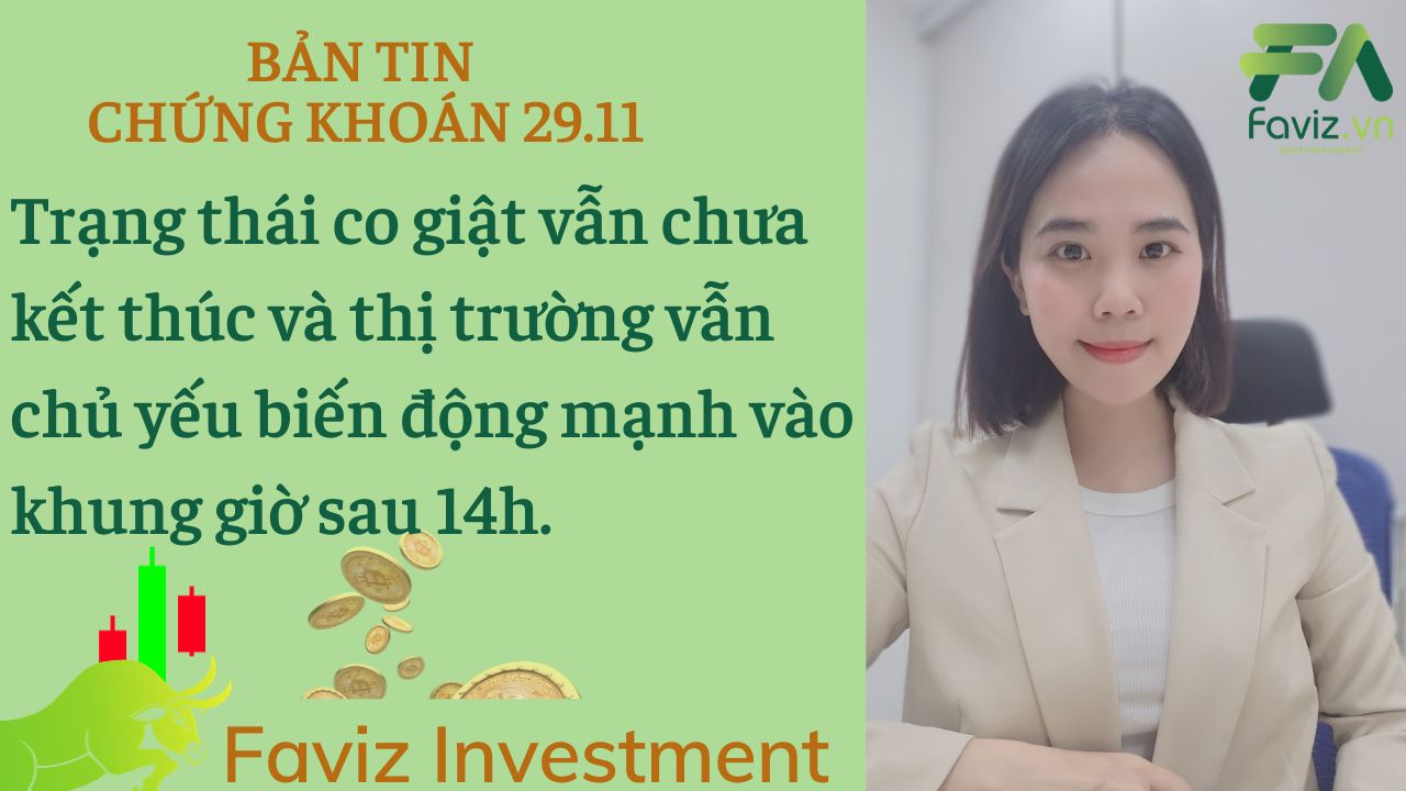 29/11/2023 Thị trường vẫn chủ yếu biến động mạnh vào khung giờ sau 14h