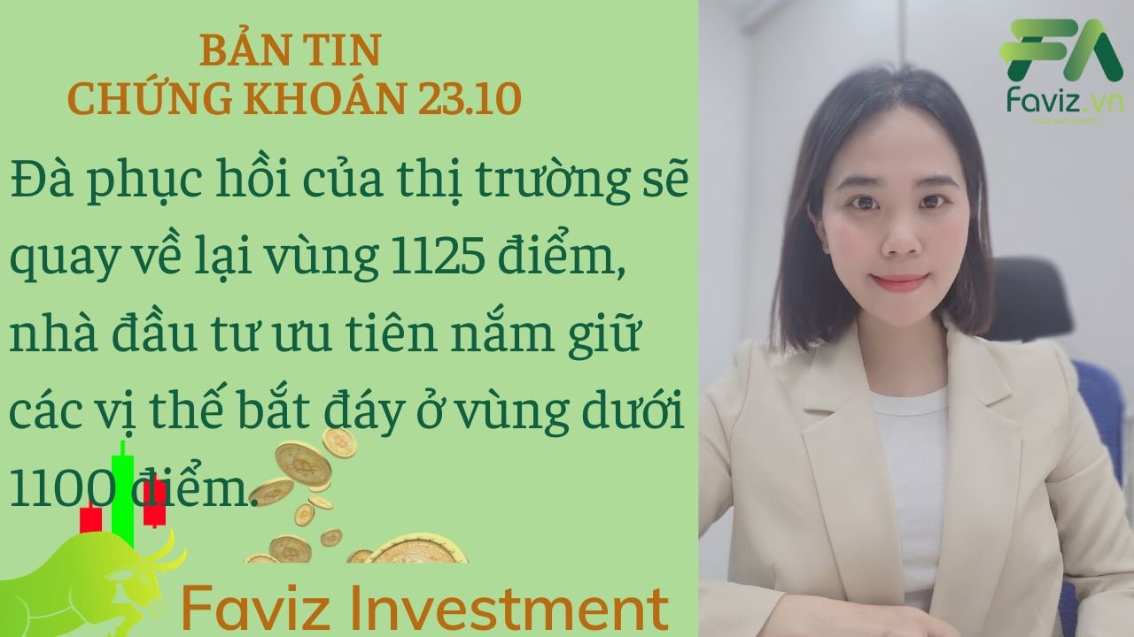 23/10/2023 Đà phục hồi của thị trường sẽ quay về lại vùng 1125 điểm