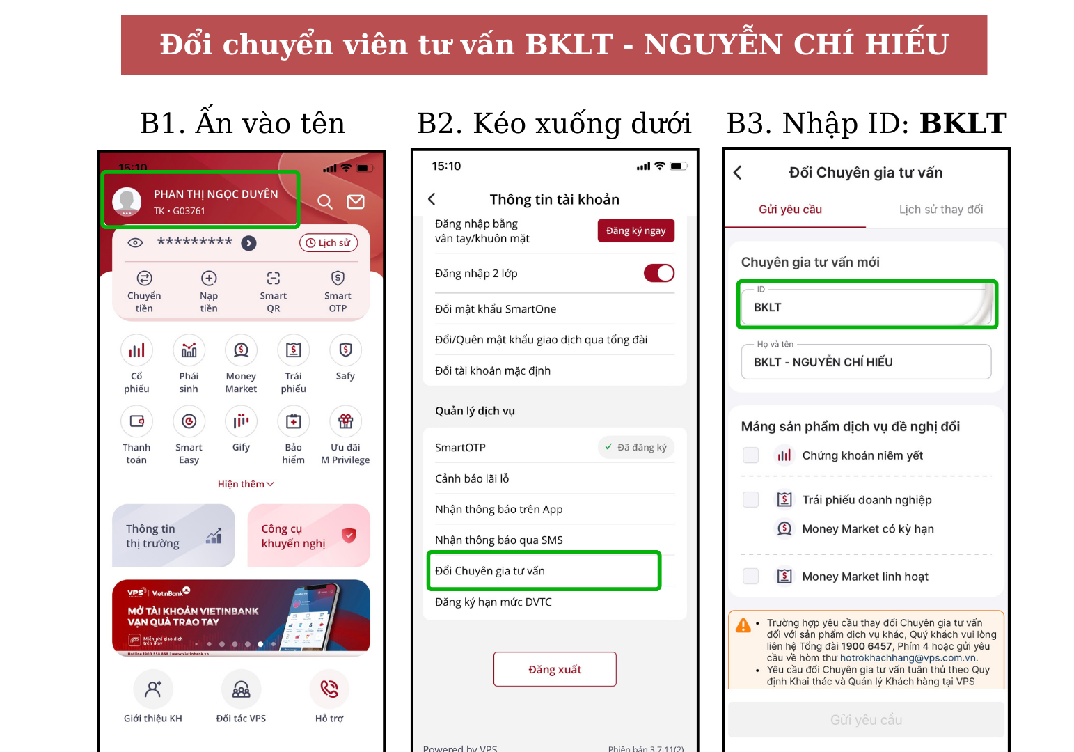 Chuyển ID tư vấn